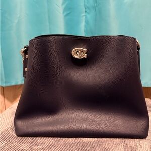 Coach Willow Shoulder Bag in Navy